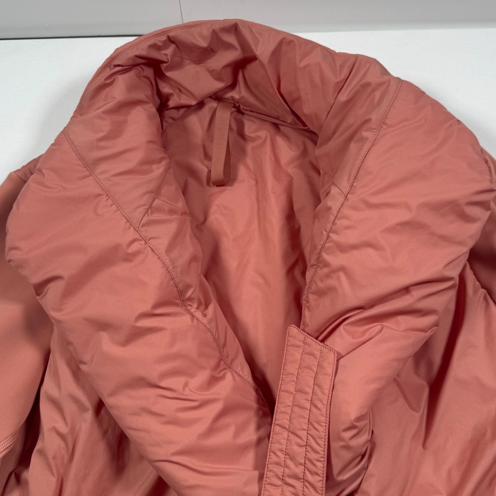 Lululemon Cloudscape Wrap Jacket PrimaLoft Insulated Belted Terracotta Pink S - Picture 6 of 12